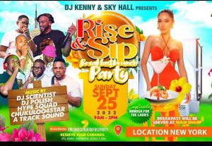 RISE N SIP (BREAKFAST PARTY) SEPTEMBER 25,2022