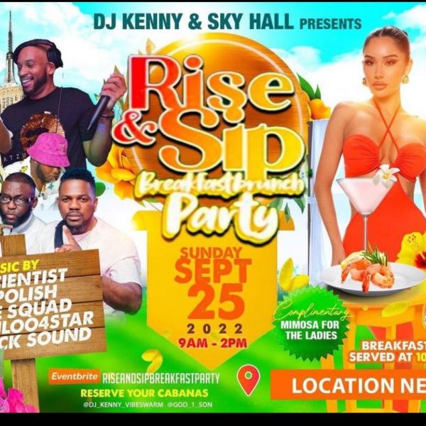 RISE N SIP (BREAKFAST PARTY) SEPTEMBER 25,2022